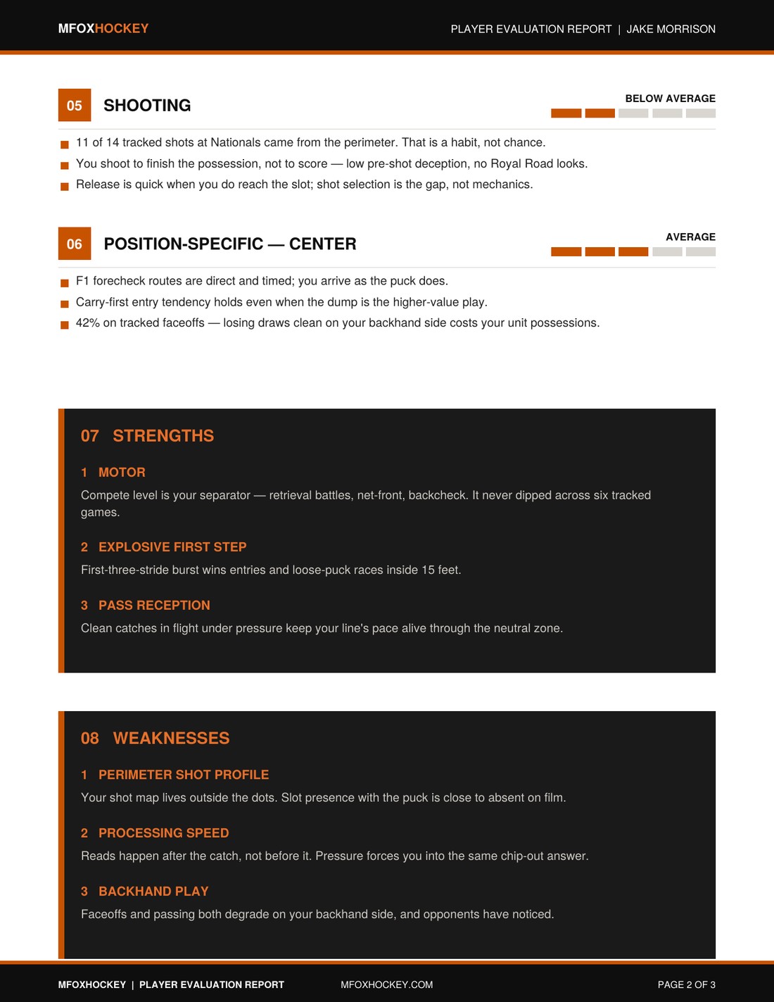Sample report page 2