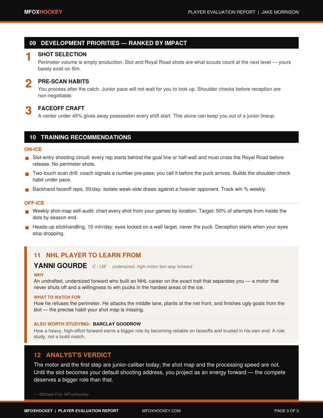 Sample report page 3